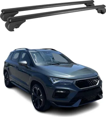 Image de Barres de toit Transversales pour Cupra Ateca 2018-2025 Aluminium Noir