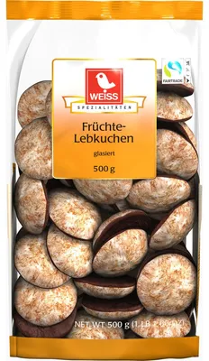 Zdjęcie produktu dla Weiss mały piernik owocowy glazurowany 500g