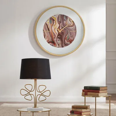 Zdjęcie produktu dla Zegar ścienny z wielokolorowego metalu ø 60x6 cm