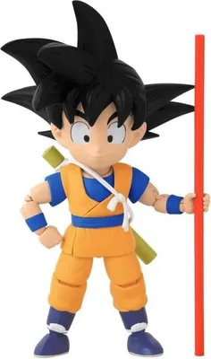 Produktbild von Action-Figur Mini Goku, 17 cm, Dragon Ball Daima Kid Goku, 16 Artikulationspunkte, Inklusive Zubehör, 4+ Jahre