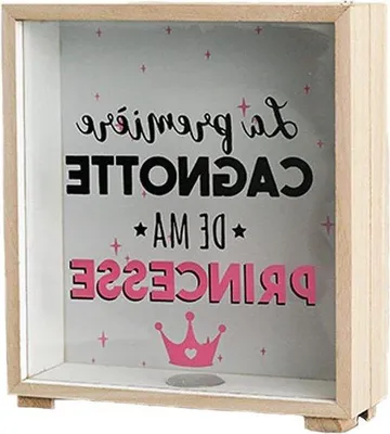 Immagine prodotto di Salvadanaio in legno per adulti con cassetto per banconote e monete