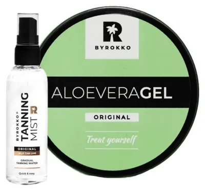 Productafbeelding van Byrokko Aloe Vera verkoelende aftersun gel + zelfbruinende spray 100 ml Bruiningsset