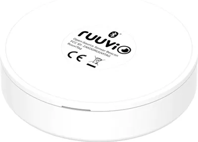 Zdjęcie produktu dla Ruuvi RT4in1, Jakość powietrza, Wilgotność, Temperatura, Prędkość wiatru, Bezprzewodowy, Bluetooth, 5 - 60 °C, Biały, Poliwęglan (PC)