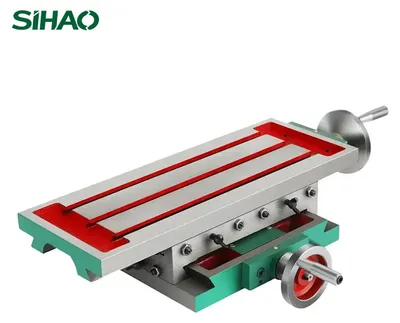 Produktbild von Freesmaschine-Arbeitsplatte, 450 x 170 mm - Gusseisen-Kreuzschublade - Präzision