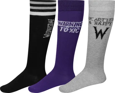Produktbild von Wednesday Damen Socken Knie-Strümpfe 3er Pack , Größe Socken & Strumpfhosen Erwachsene:35-38