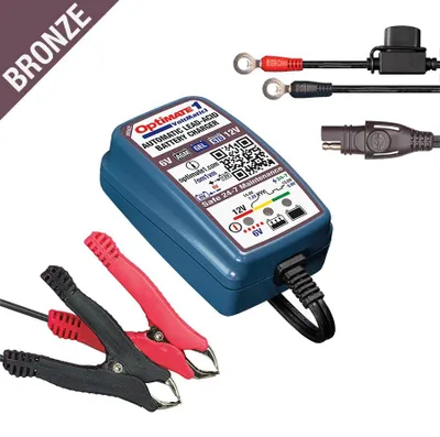 Productafbeelding van Batterijoplader OptiMate 1 Voltmatic, geschikt voor 6/12V batterijen