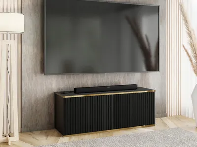 Produktbild von KierMoebel Tv Schrank ICO 2, Modern Lowboard Schwarz  104,9x42x38,8 cm