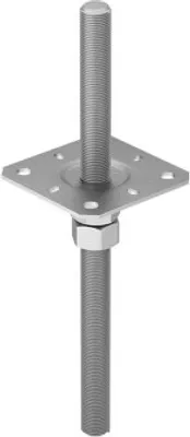 Produktbild von Pfostenfuß PPSR 130, 130x330 - nussfrei - Packung 1 Stück