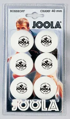 Obrázek produktu pro Míčky na stolní tenis JOOLA Rossi Champ 6 bílé - 44300