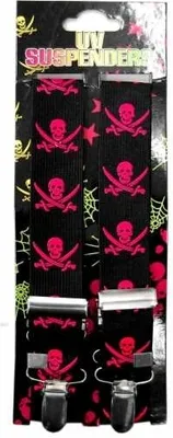 Produktbild von Hosenträger mit Totenköpfen, Suspenders with Skulls,Tirantes con Calaveras