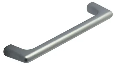 Image de Poignée de meuble en zamac finition chrome mat e 96 mm