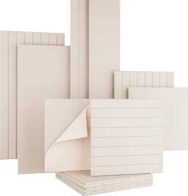 Produktbild von AKUSTIKO Akustikpaneele Selbstklebend 60x60cm - 12 Stück Beige Akustik Wandpaneele Schallschutz & Raumakustik Panels Filz 9mm Hexim Decken- & Wandverkleidung Raum Gestaltung (4.32m²)