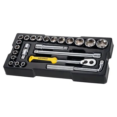 Produktbild von STANLEY STMT1-74173 TransModul 1/2 Zoll Steckschlüssel und Zubehör Set 23-teilig
