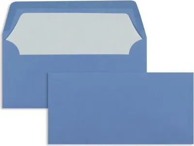 Produktbild von Briefumschläge DINlang 100g/qm gummiert VE=100 Stück dunkelblau