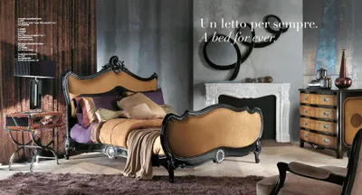 Image de Lit double Double Meubles Bizzotto Nouveau Design Chambre à coucher Meubles italiens Nouveau