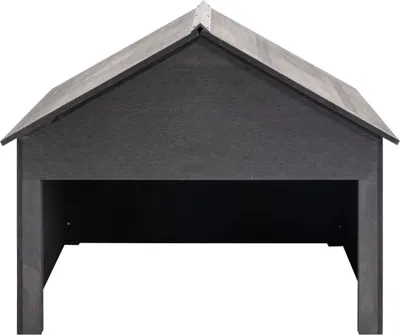 Produktbild von vidaXL Rasenmäher Garage Grau 80x80x70 cm WPC