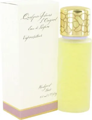 A perfume bottle and its box are displayed against a white background.