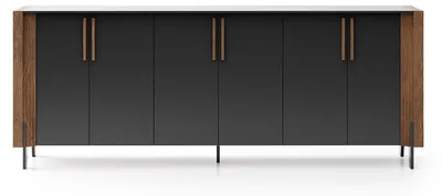 Obrázek produktu pro Černá dřevěná konzola s moderním elegantním designem
