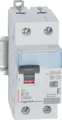 Obrázok produktu pre Legrand FI/LS spínač, typ A, 10 kA, B 16 A/1 pól + N/30 mA, 2TE, 1 ks.