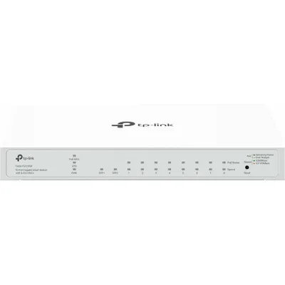 Produktbild von TP-Link Festa FS310GP V1 - Switch - Smart - 8 x 10/100/1000 (PoE+) + 2 x Gigabit SFP - Desktop, wandmontierbar - PoE+ (61 W)