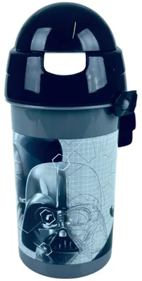 Produktbild von Star Wars Trinkflasche 500 ml -  Kinderflasche mit Klappdeckel & Tragegurt