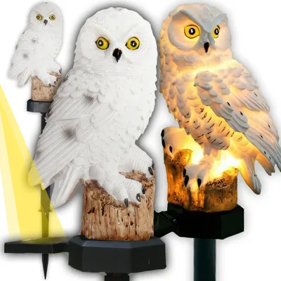 Image de Lampes solaires d'extérieur avec capteur de crépuscule | Lampes solaires à LED & lampes de jardin | Décoration de jardin Lampe de sol | Figures de jardin | Retoo