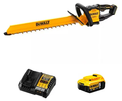 Produktbild von Heckenschere DeWALT DCMHT567P1-SK (1 x 5,0 Ah + DCB1104)