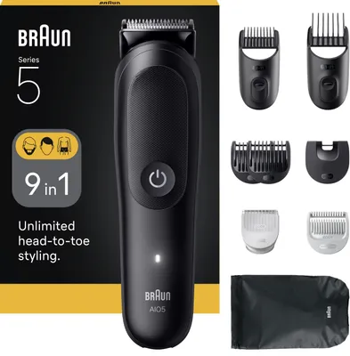 Zdjęcie produktu dla Braun AIO5540, Czarny, 0,5 mm, 2,1 cm, Bateria, 120 min, Wbudowana bateria