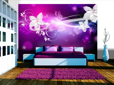 Produktbild von Vlies Fototapete 400x280 cm Tapeten Wandtapete XXL Blumen Abstrakt 10110906-152