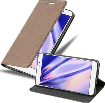 Produktbild von Cadorabo Hülle für Xiaomi Mi 5s PLUS Schutz Hülle in Braun Handyhülle Etui Case Cover Magnetverschluss