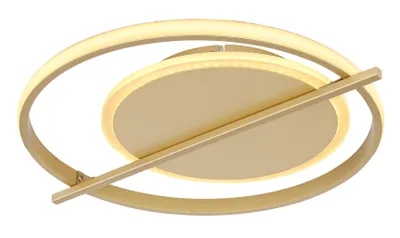 Produktbild von Globo Lighting Deckenleuchte Metall goldfarben, LED