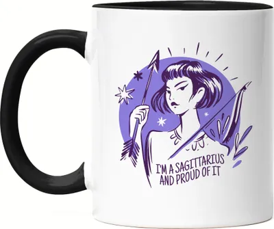 Produktbild von Schütze Sternzeichen Tasse Schwarz Sagittarius Horoskop Geschenkidee November Dezember Geburtstag