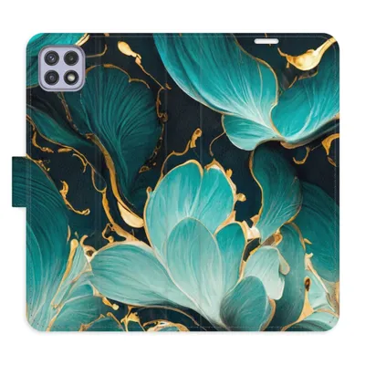 Immagine prodotto di Custodia a libro iSaprio - Fiori blu 02 per Samsung Galaxy A22 5G