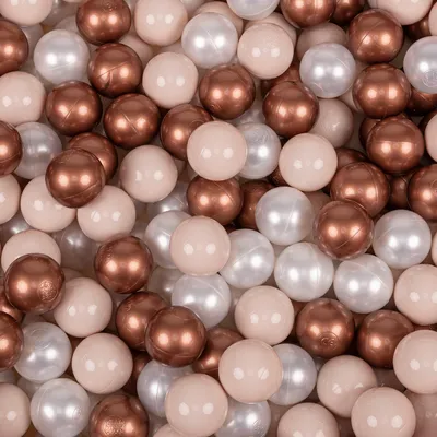 A pile of colorful plastic balls.
