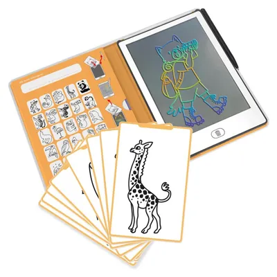 Obrázek produktu pro LCD kreslicí tablet - 8,2 palce - Magická kreslicí tabule - 30 šablon - Od 4 let