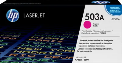 Zdjęcie produktu dla HP 503A Magenta Original LaserJet Toner Cartridge, 6000 stron(y), Purpurowy, 1 szt.