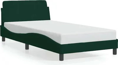 Obrázek produktu pro "Dover" rám postele tmavě zelený 100x200 cm sametový