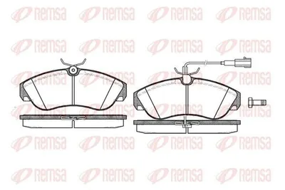 Produktbild von REMSA Bremsbeläge Satz Vorne Bremsklötze für FIAT DUCATO Pritsche/Fahrgestell (230) 0487.11