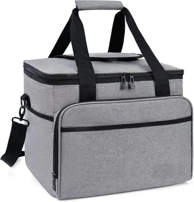 Produktbild von Famanu Picknicktas isoliert für 2 Personen mit Kühlfunktion – Grau