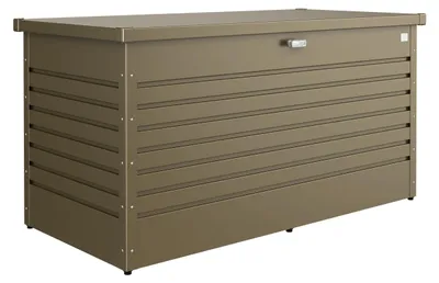 Produktbild von Biohort LeisureTime Box 160, Aufbewahrungsbox, Metallisch, Bronze, Rechteckig, Galvanisiertes Stahl, Einfarbig, Draußen