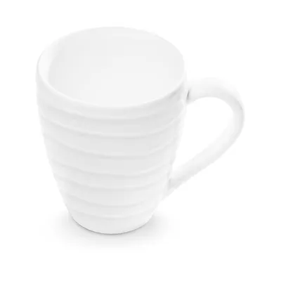 Produktbild von Gmundner Keramik Weißgeflammt Frühstücksbecher 0,3 ltr.