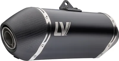 Zdjęcie produktu dla Tłumik LeoVince LV-14 Black Edition z homologacją, stal nierdzewna w kolorze czarnym, nasadka z włókna węglowego i osłona termiczna – kompatybilny z modelami Yamaha Ténéré 700 / World Raid / Rally Edition / Extreme Edition z lat 2019–2026