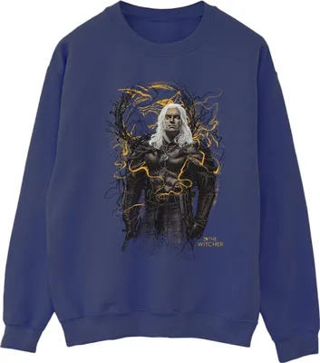 Produktbild von Netflix - "The Witcher" Sweatshirt für Herren BI49888 (XL) (Marineblau)