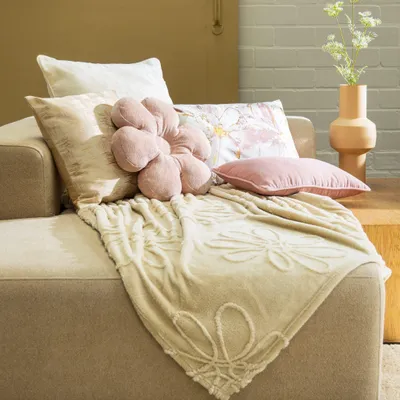 Produktbild von Dutch Decor Wohndecke Flanell-Jacquard Blenda 150x200 cm Braun
