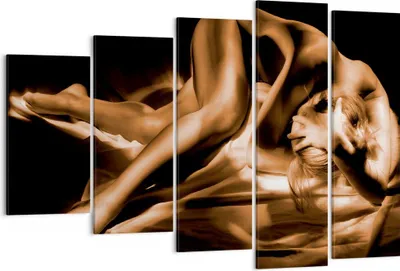 Produktbild von Bild auf Leinwand - Leinwandbild - Nackte Frau Akt Modell Photofitness - 150x100cm - Wand Bild - Wanddeko - Leinwanddruck - Bilder - Kunstdruck - Leinwand bilder - Wandkunst - EG150x100-0349