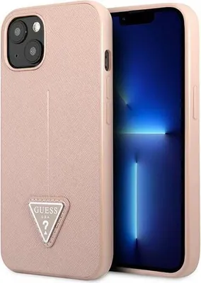 Image de Guess Guhcp14Mpsatlp Iphone 14 Plus / 15 Plus 6.7 Pink/Pink Hardcase Saffianotriangle Logo