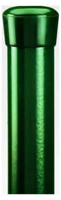 Produktbild von Zaunpfosten für Ziergitter und Ziergeflecht | zinkphosphatiert, grün kunststoffbeschichtet | Länge 1200 mm | Pfosten-Ø 28 mm