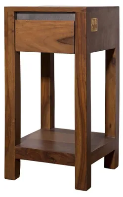 Immagine prodotto di MASSIVMOEBEL24 | tavolo d'appoggio in legno di Sheesham / palissandro 30x30x60 noble unique laccato SYDNEY #134