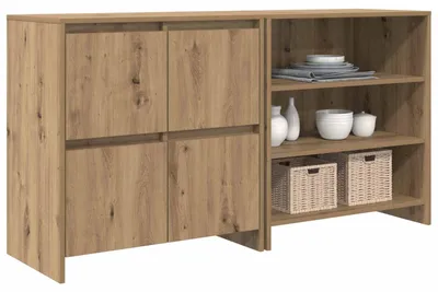 Obrázok produktu pre vidaXL Komoda, 2 ks, dub Artisan, 70 x 41 x 75 cm, drevotrieska