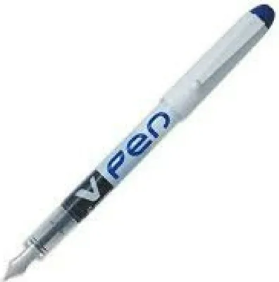 Image de Stylo plume Pilot V-Pen Flow Pack - Bleu - 6 pièces